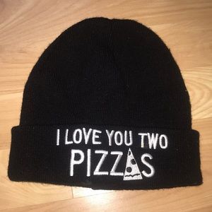 I LOVE YOU TWO PIZZAS BEANIE ❤️ 🍕